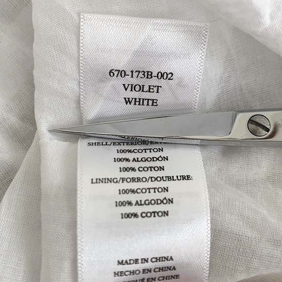 Rails White Violet Tiered Cotton Voile Midi Dress - Picture 15 of 16